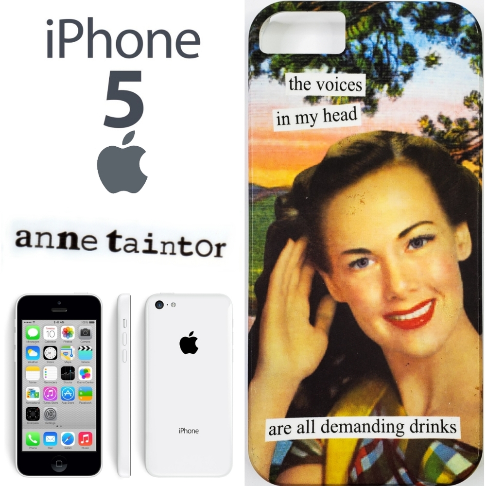 Ann Taintor "the voices in my head are all demanding drinks" iPhone 5/5s Case